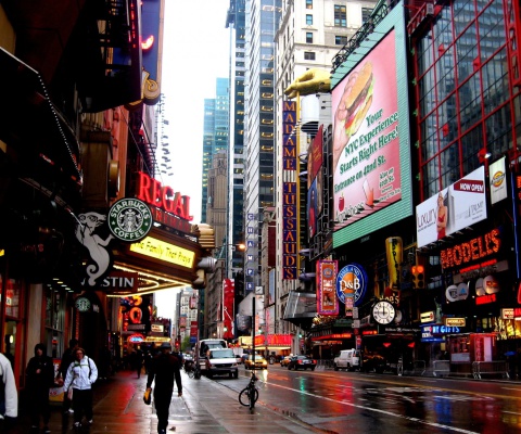 Street in Manhattan Borough, New york screenshot #1 480x400