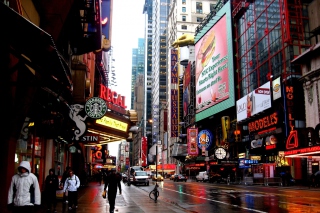Street in Manhattan Borough, New york Wallpaper for Android, iPhone and iPad