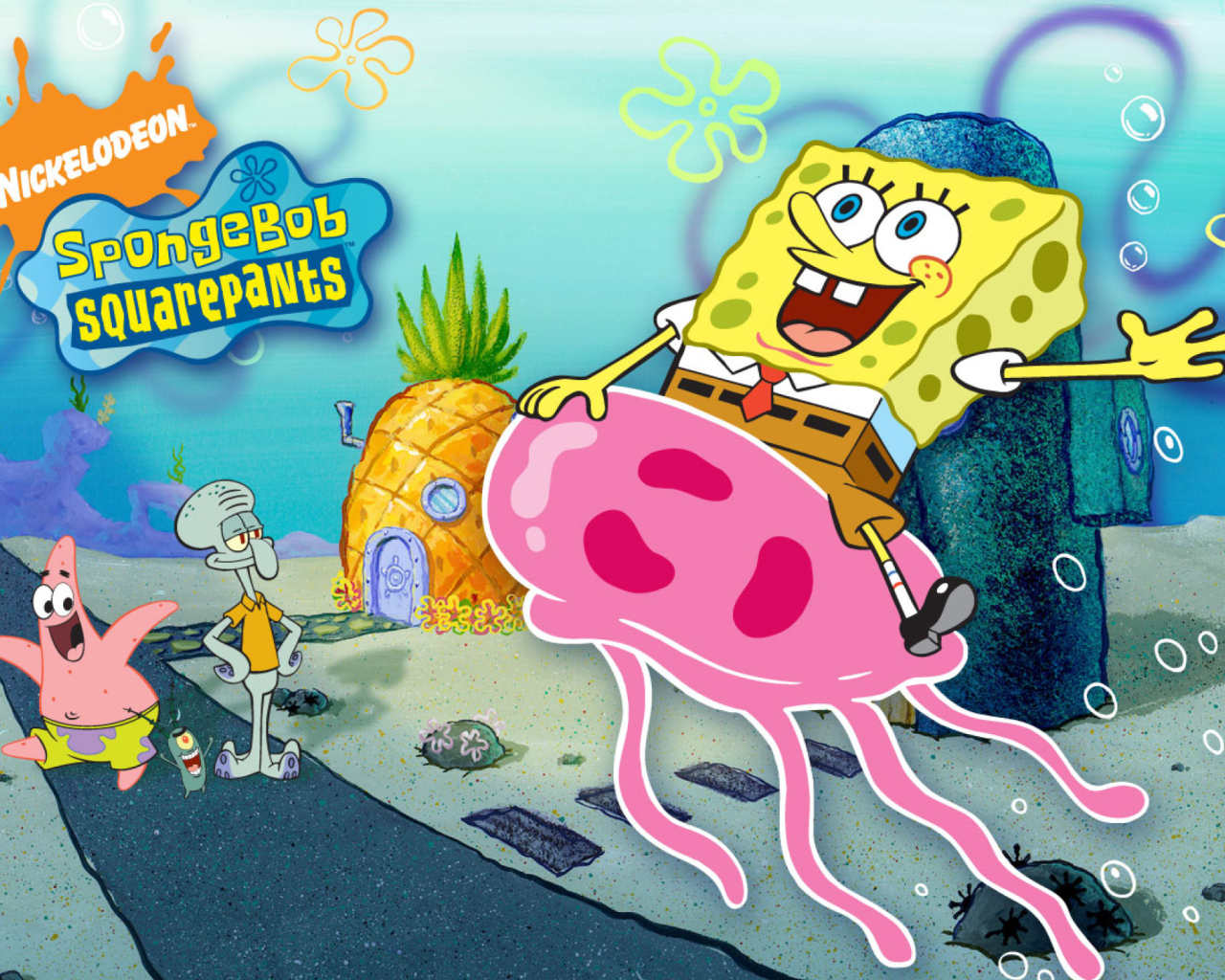 Das Nickelodeon Spongebob Squarepants Wallpaper 1280x1024