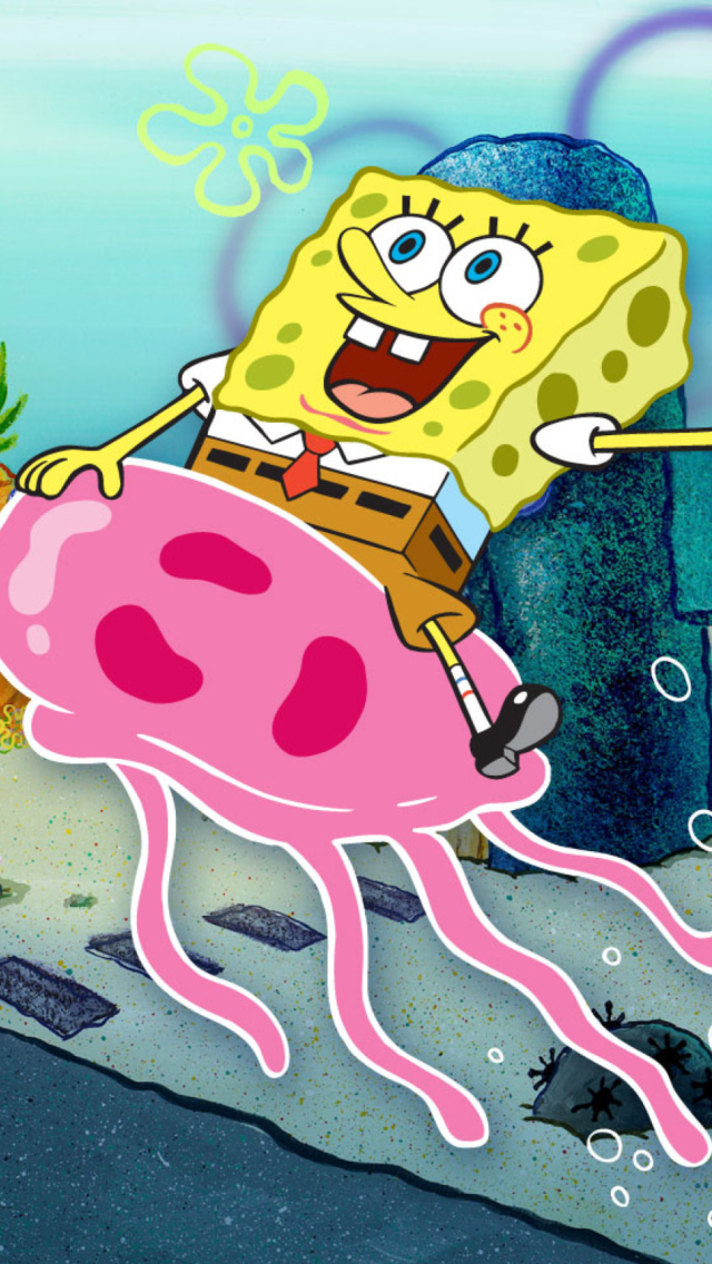 Das Nickelodeon Spongebob Squarepants Wallpaper 640x1136