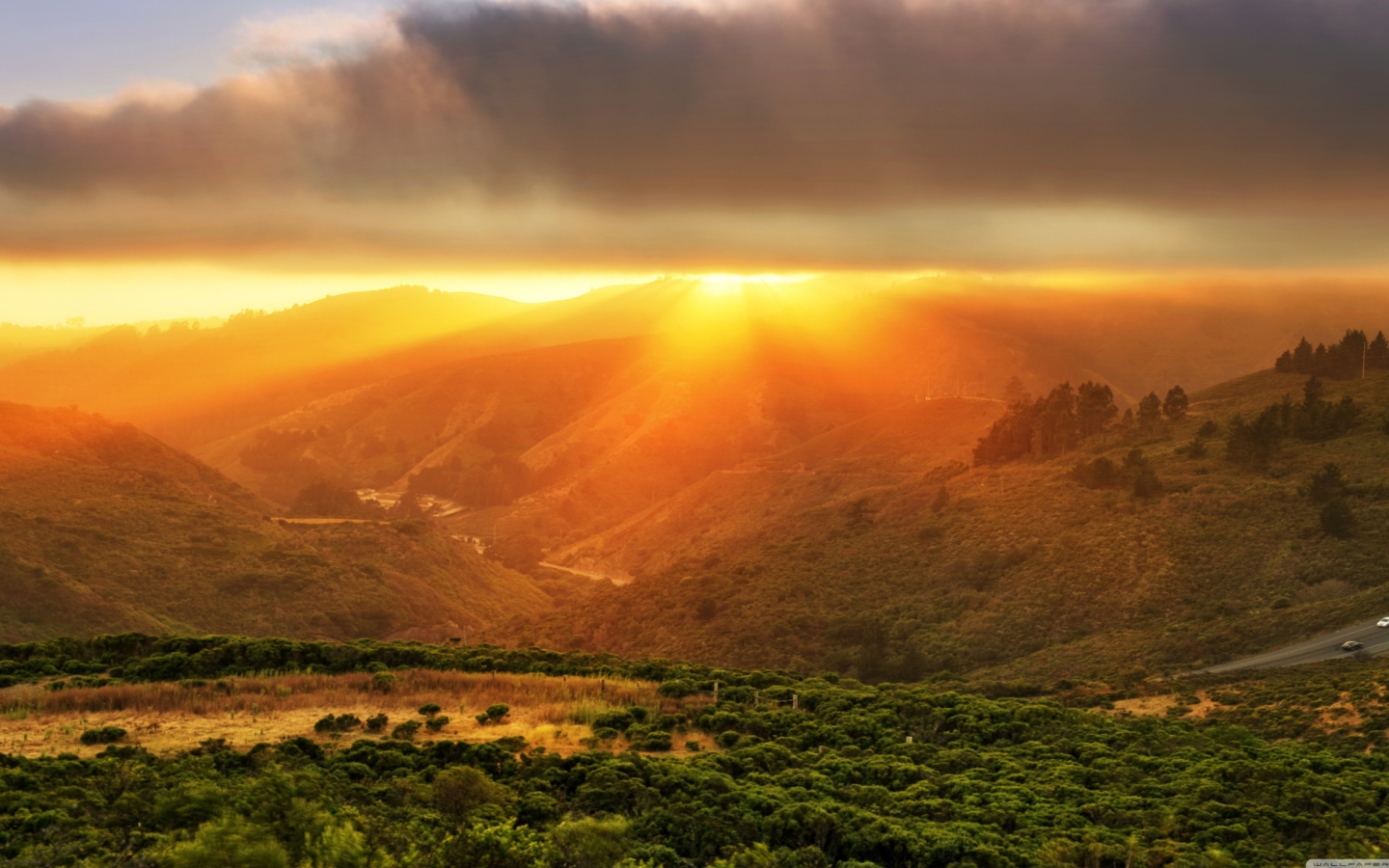 Fondo de pantalla Sunset Over California 1440x900