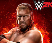 Das WWE 2K15 Triple H Wallpaper 176x144