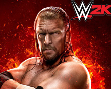 Das WWE 2K15 Triple H Wallpaper 220x176