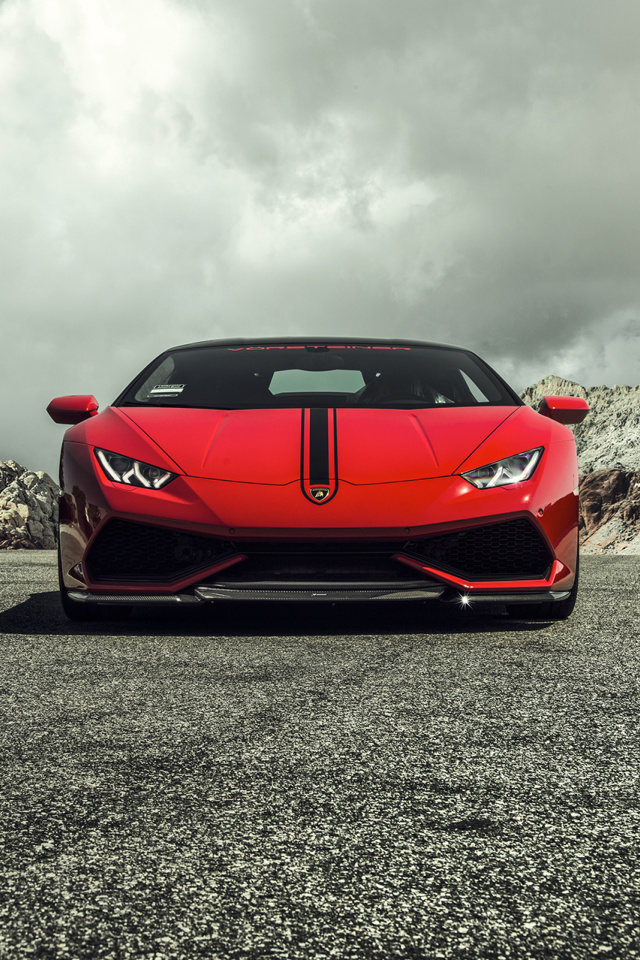 Screenshot №1 pro téma Lamborghini Huracan LP 610 4 Red 640x960