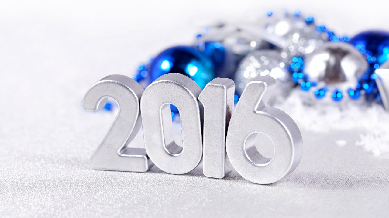 Sfondi 2016 New Year 1280x720