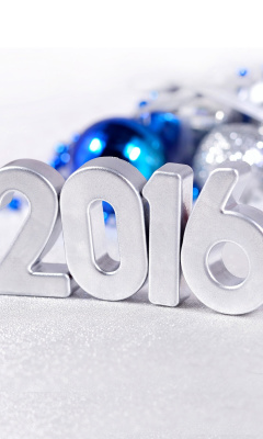 Sfondi 2016 New Year 240x400