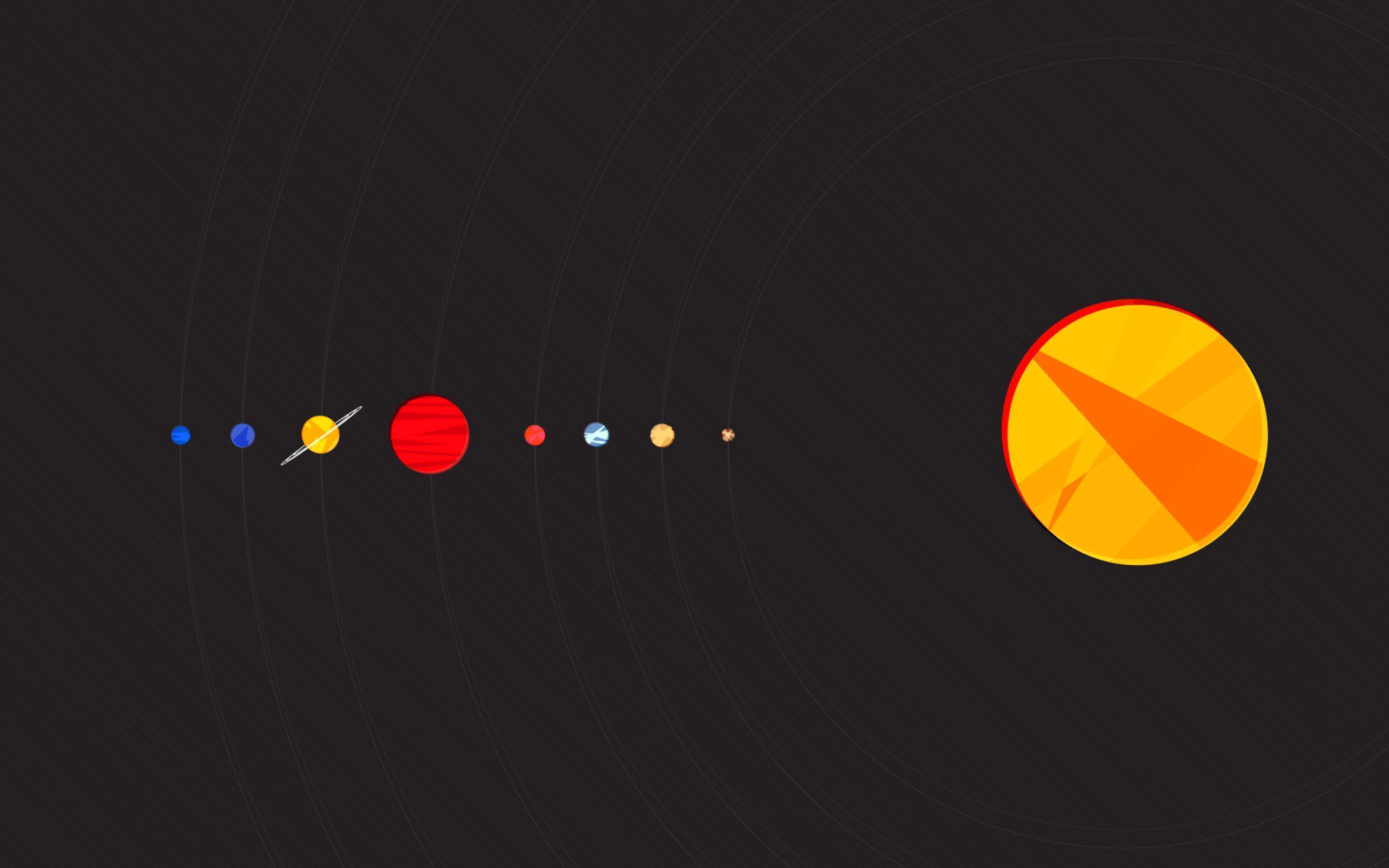 Fondo de pantalla Solar System with Uranus 2560x1600