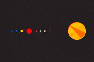 Solar System with Uranus - Obrázkek zdarma 