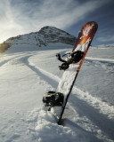 Fondo de pantalla Snowboard Winter Sport 128x160