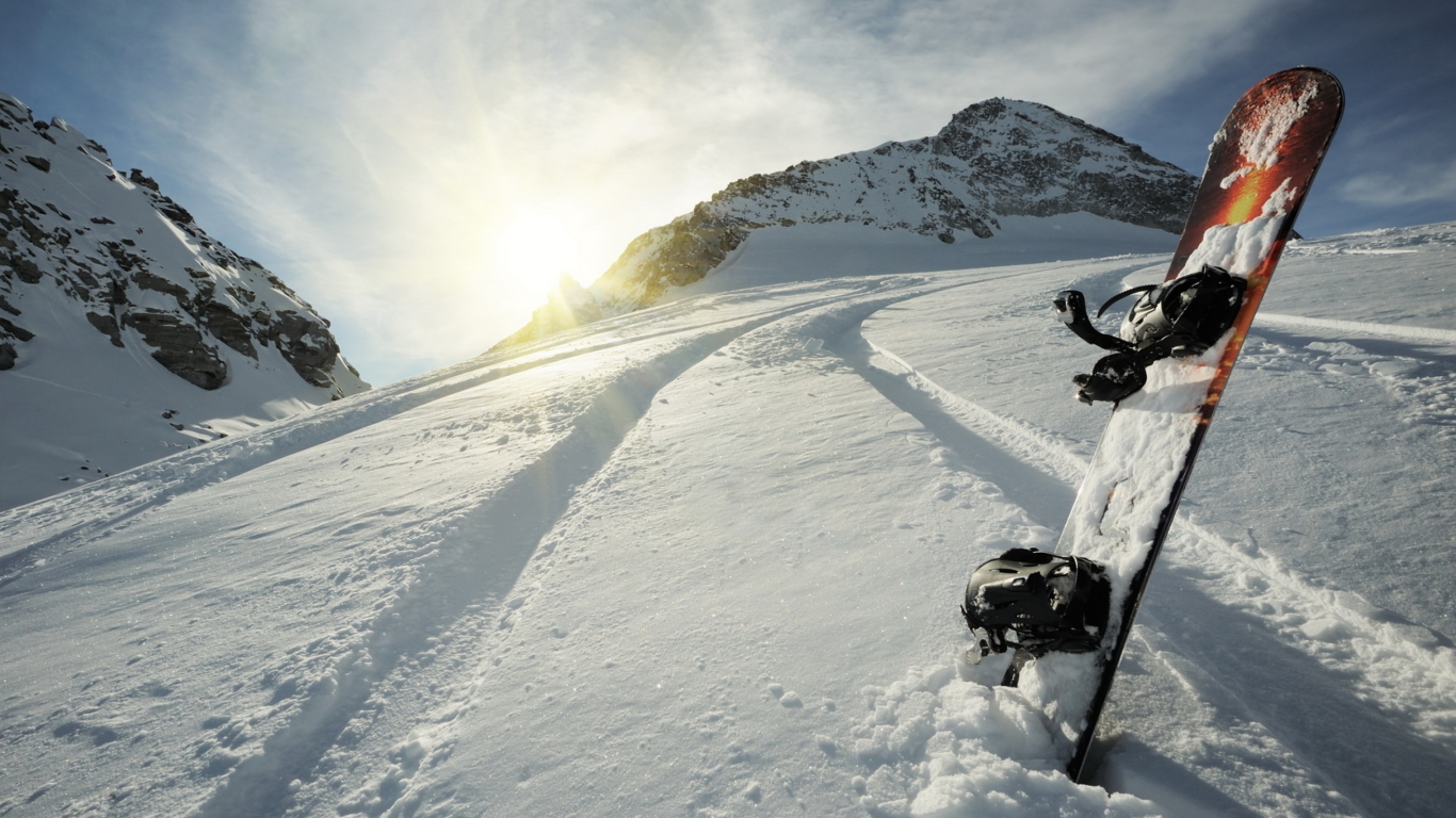 Screenshot №1 pro téma Snowboard Winter Sport 1366x768