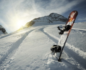 Das Snowboard Winter Sport Wallpaper 176x144