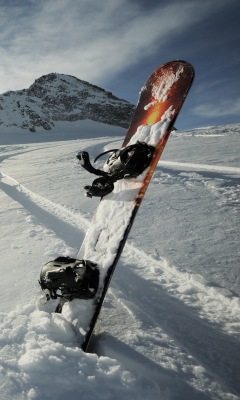 Fondo de pantalla Snowboard Winter Sport 240x400