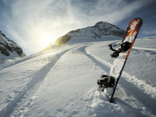Das Snowboard Winter Sport Wallpaper 320x240