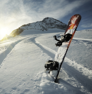 Kostenloses Snowboard Winter Sport Wallpaper für iPad mini