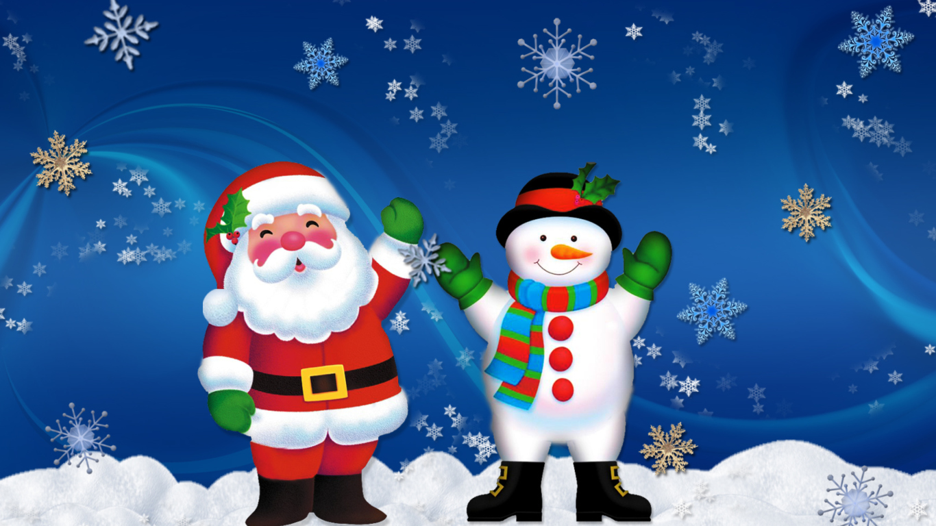 Das Hoo Hoo Christmas Wallpaper 1366x768