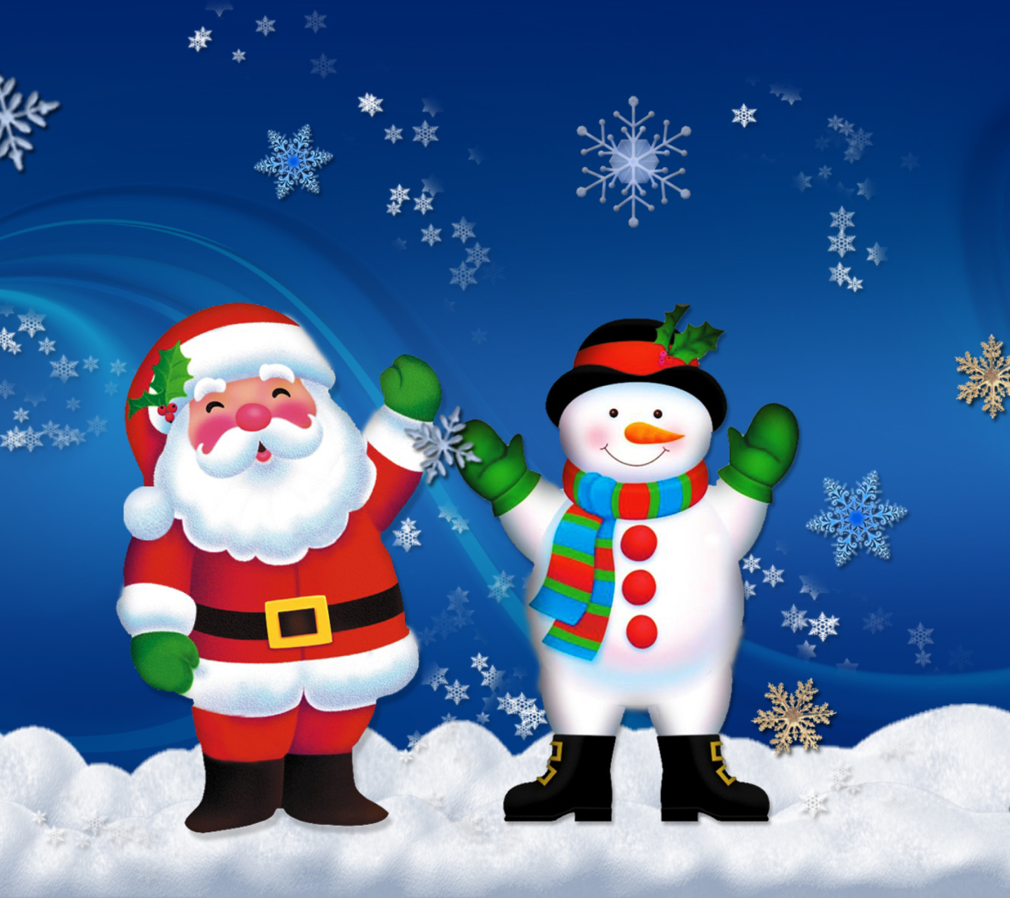 Обои Hoo Hoo Christmas 1440x1280