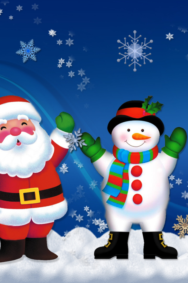 Hoo Hoo Christmas wallpaper 640x960