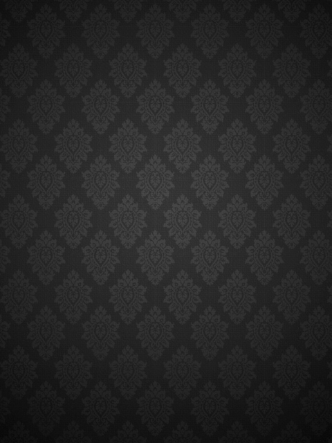 Black Baroque Pattern screenshot #1 480x640