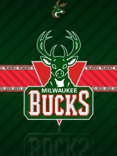 Screenshot №1 pro téma Milwaukee Bucks 240x320