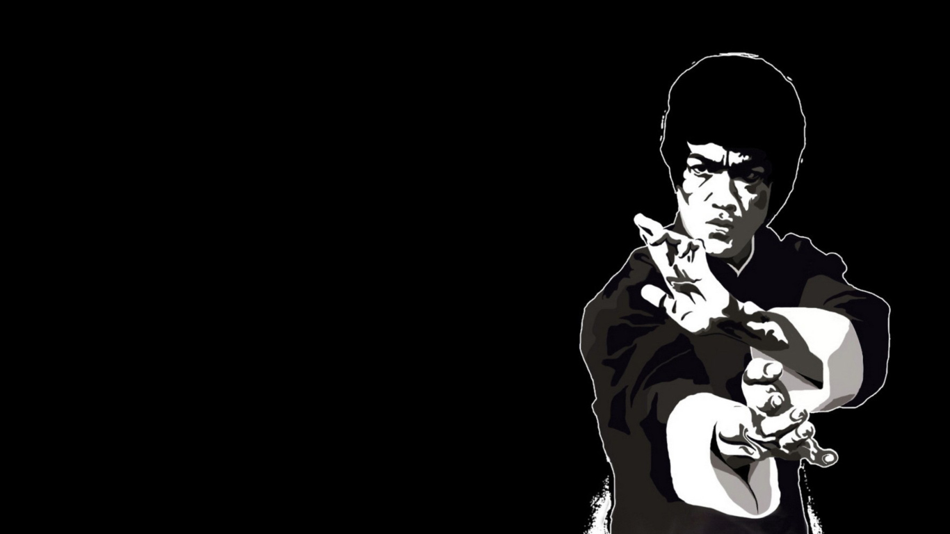 Das Bruce Lee Wallpaper 1366x768