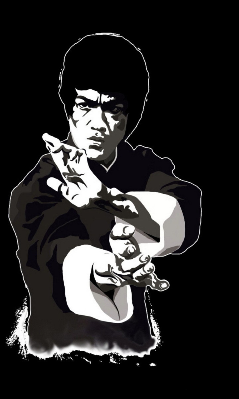 Das Bruce Lee Wallpaper 768x1280