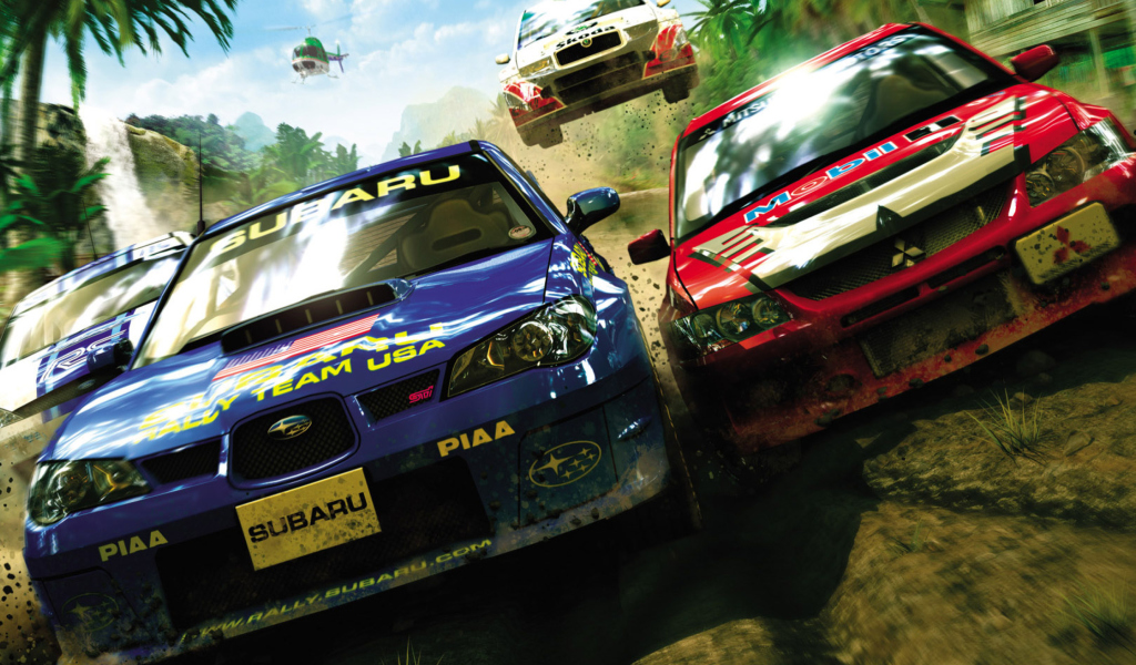 Обои Jungle Race Dirt Cars Games 1024x600