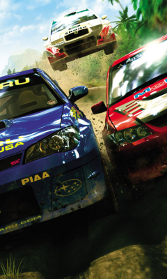 Jungle Race Dirt Cars Games wallpaper 240x400