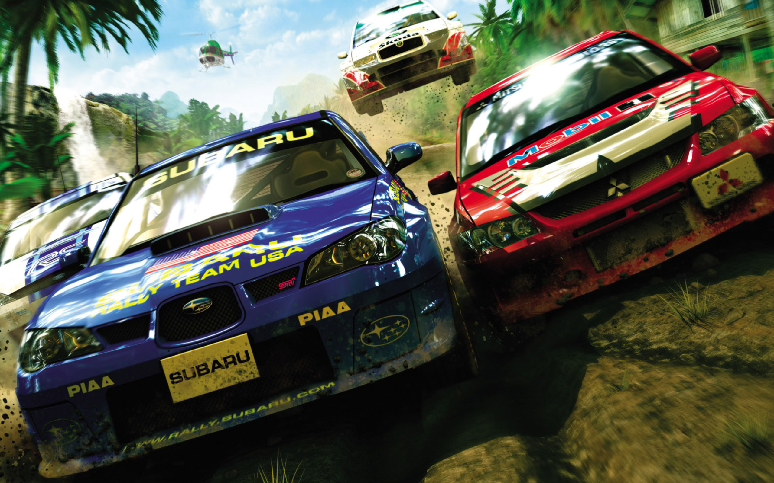Screenshot №1 pro téma Jungle Race Dirt Cars Games 2560x1600