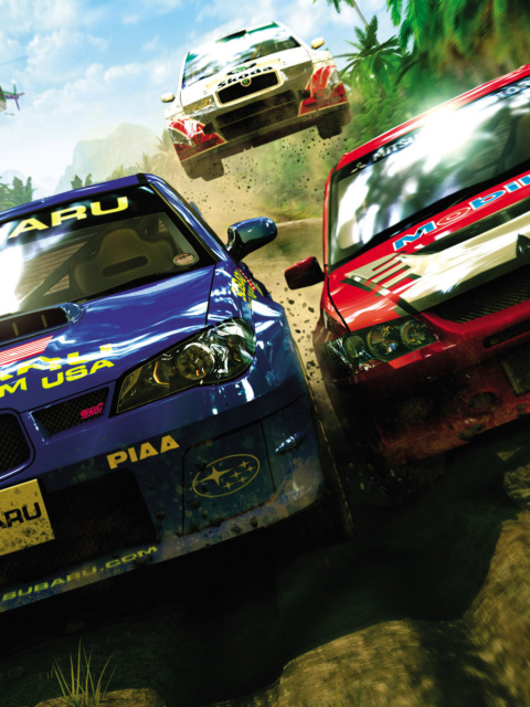 Fondo de pantalla Jungle Race Dirt Cars Games 480x640