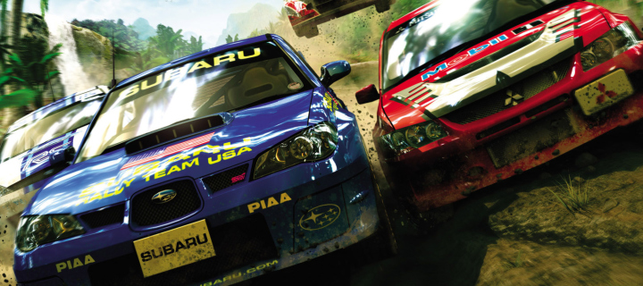 Fondo de pantalla Jungle Race Dirt Cars Games 720x320