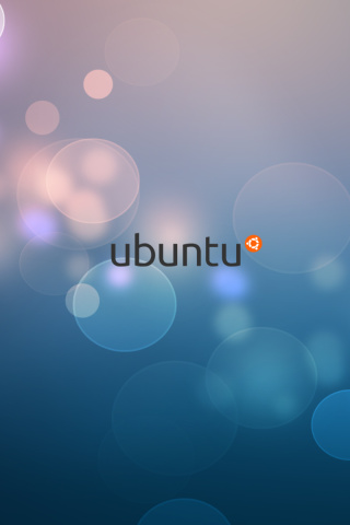 Das Ubuntu Linux Wallpaper 320x480