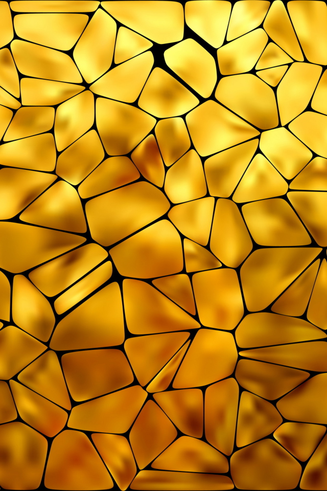 Gold Mosaic wallpaper 640x960