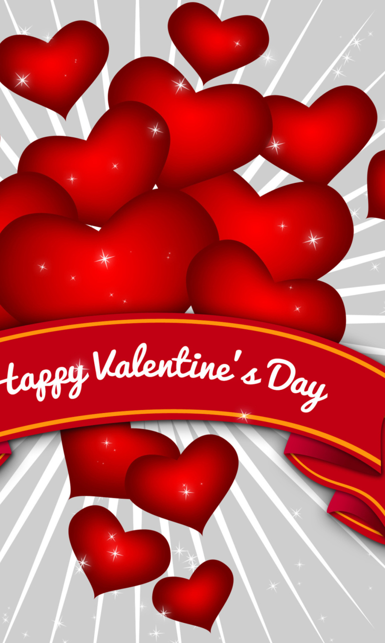 Das Happy Valentines Day Wallpaper 768x1280