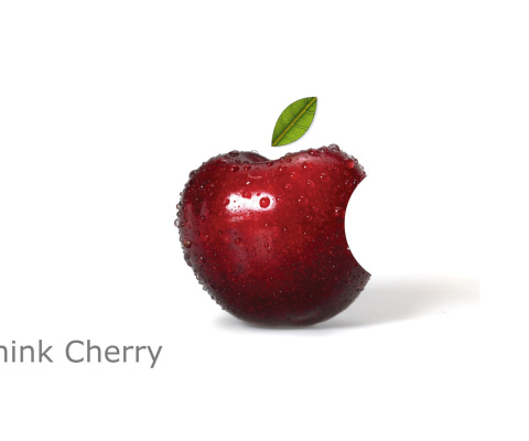 Das Apple Funny Logo Wallpaper 480x400