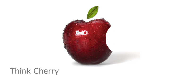 Apple Funny Logo wallpaper 720x320