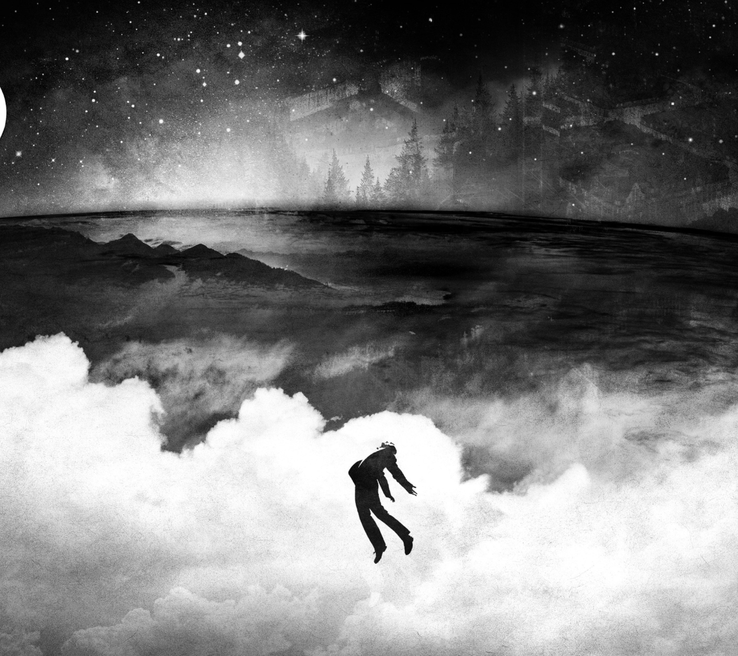 Fondo de pantalla Flying Over Clouds In Dream 1440x1280