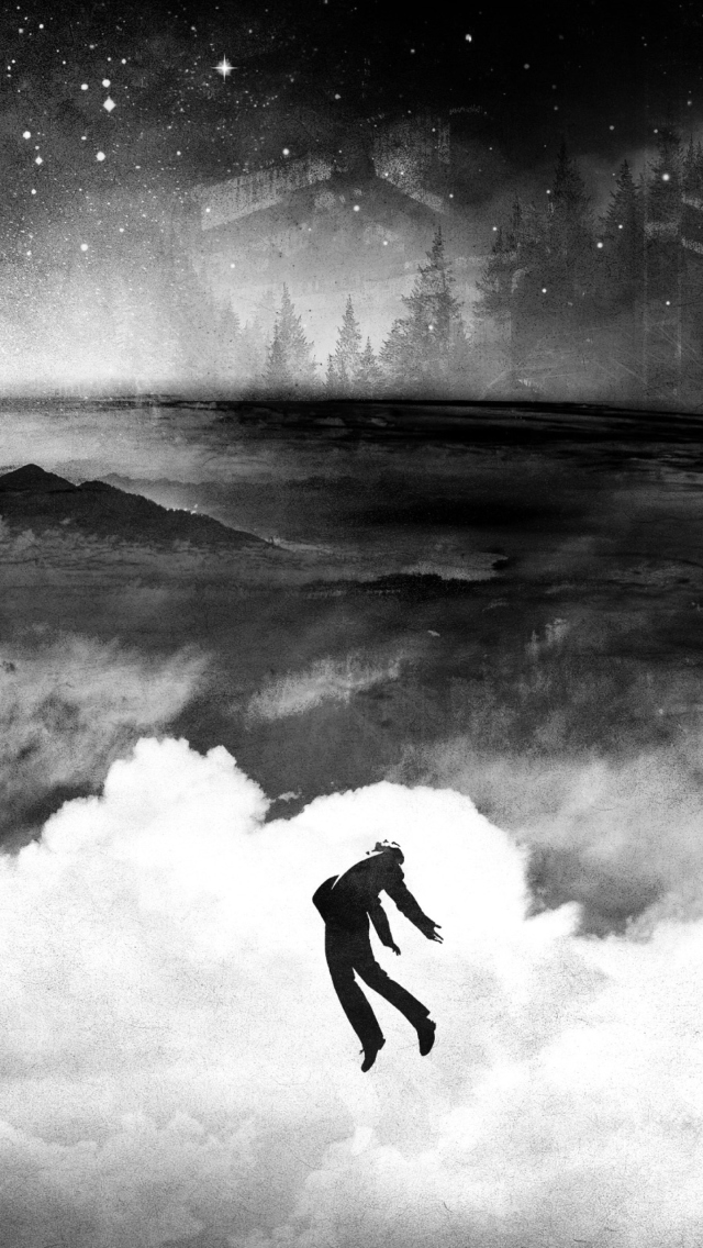 Flying Over Clouds In Dream wallpaper 640x1136