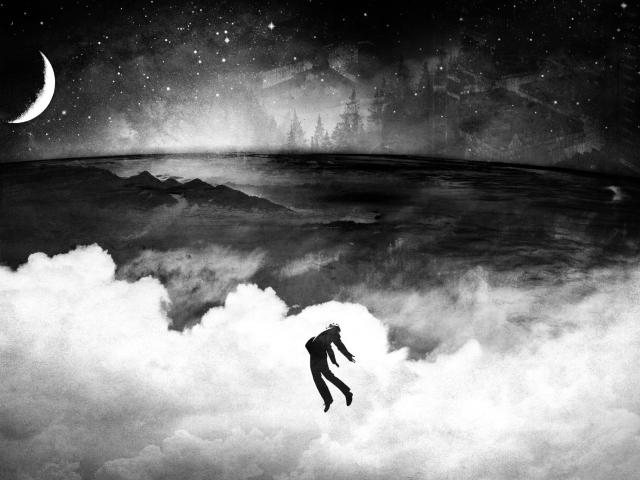 Das Flying Over Clouds In Dream Wallpaper 640x480