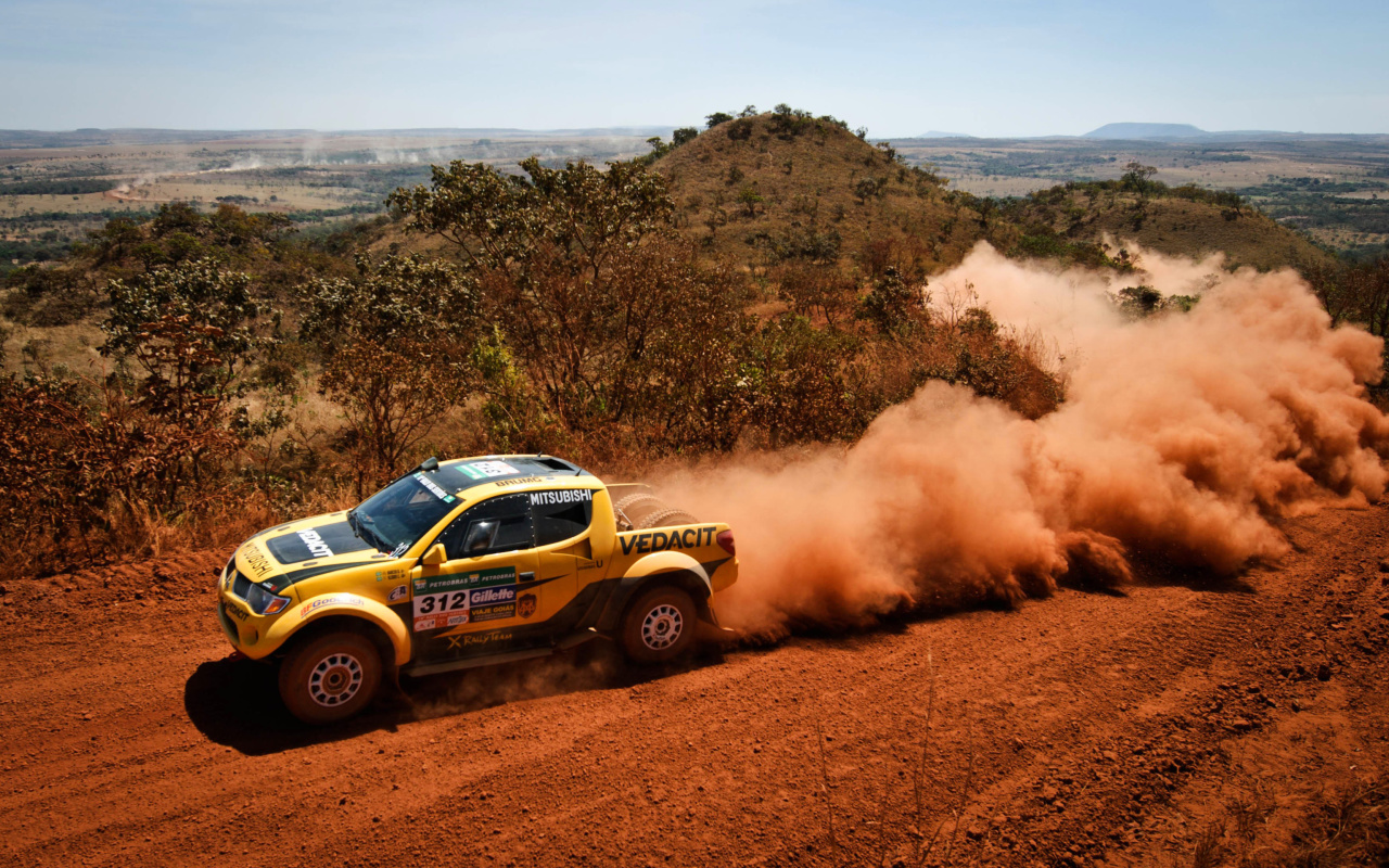 Sfondi Mitsubishi L200 Triton Rally 1280x800