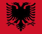 Das Flag Of Albania Wallpaper 176x144