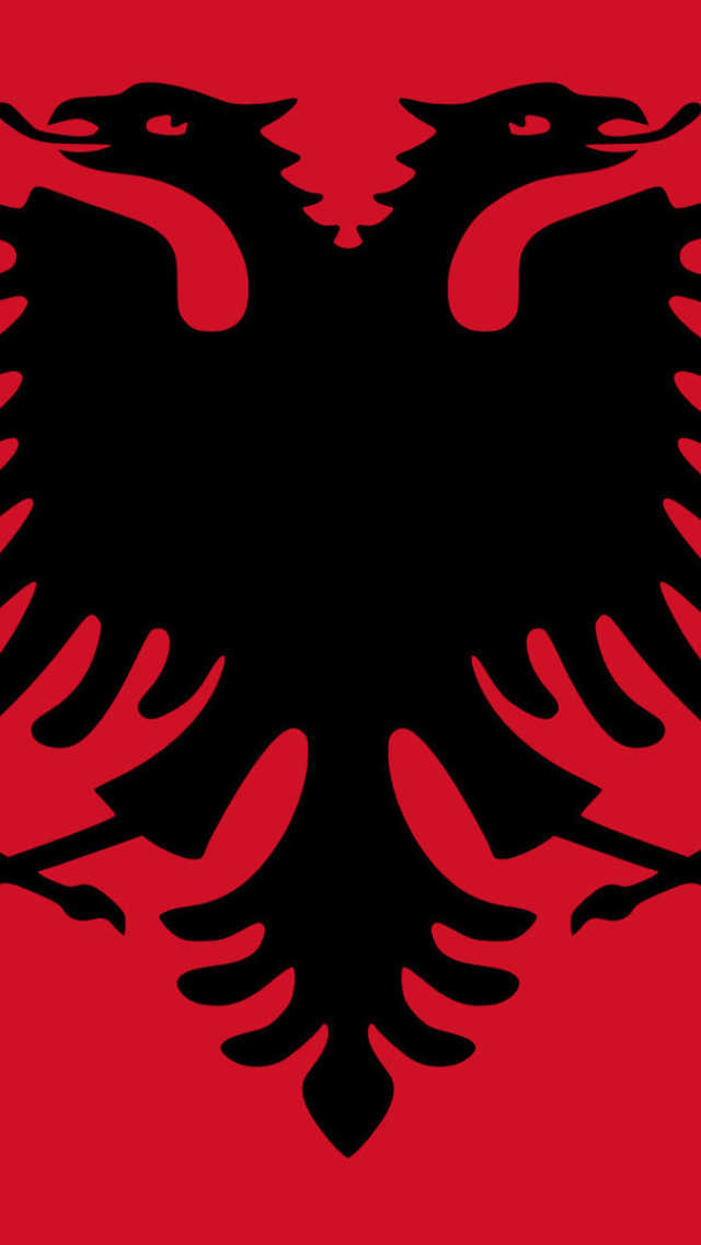Flag Of Albania wallpaper 640x1136