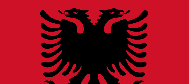 Flag Of Albania wallpaper 720x320