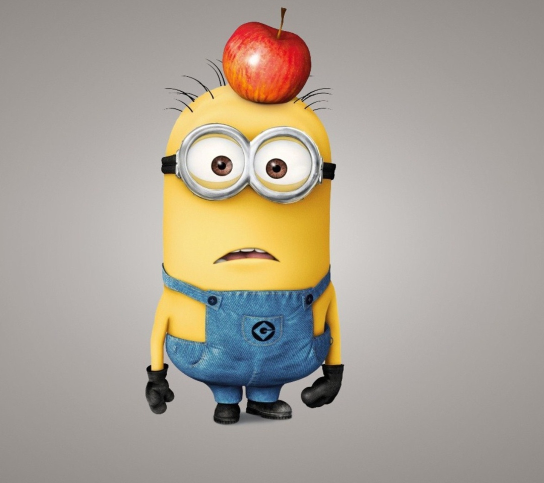Minion With Apple wallpaper 1080x960