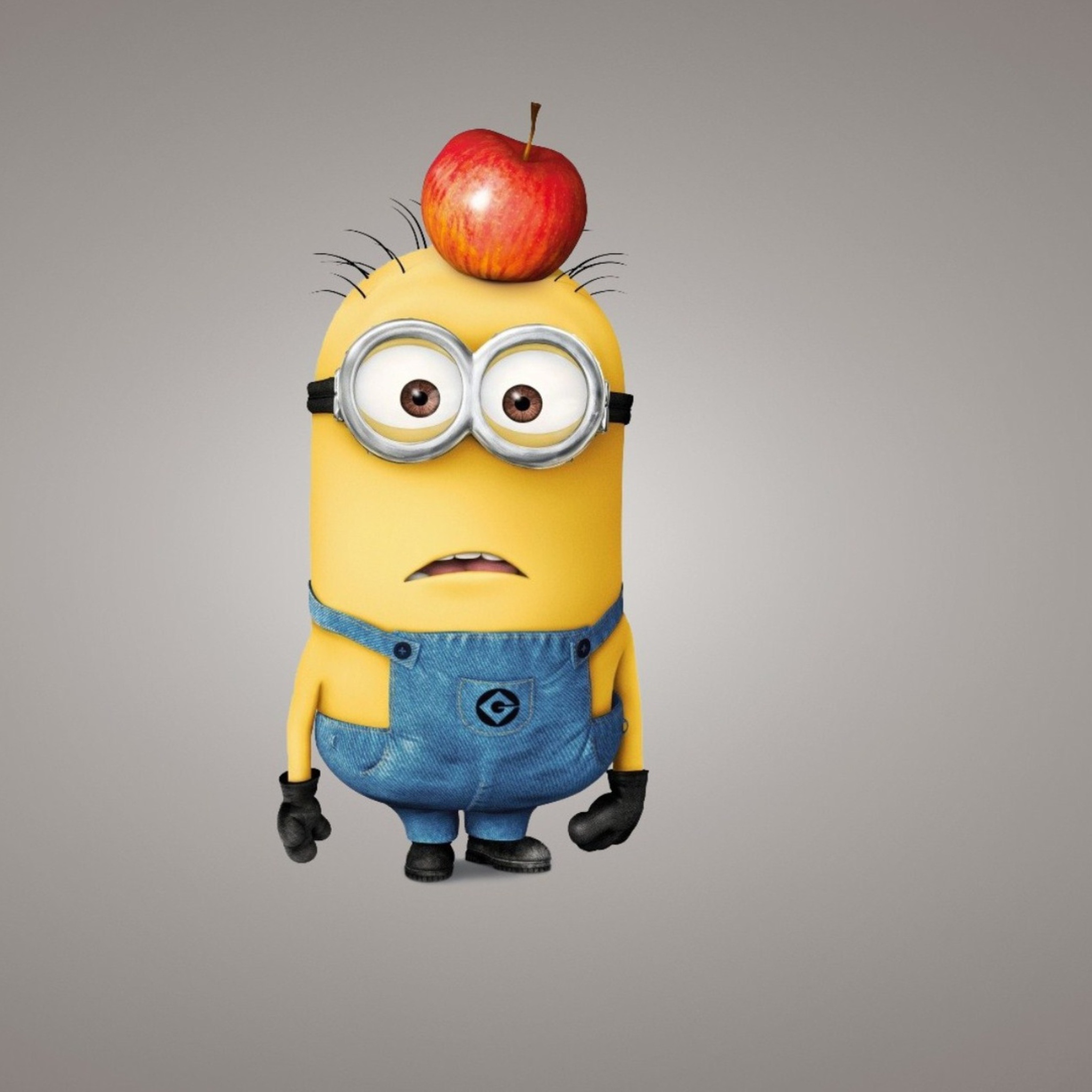 Screenshot №1 pro téma Minion With Apple 2048x2048