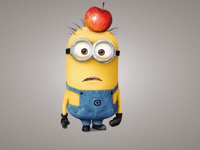 Minion With Apple wallpaper 640x480