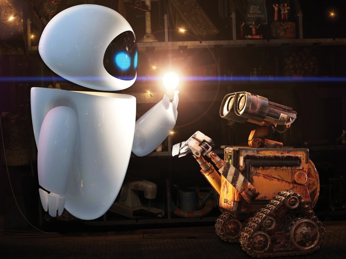 Das Wall E Meets Eve Wallpaper 1152x864