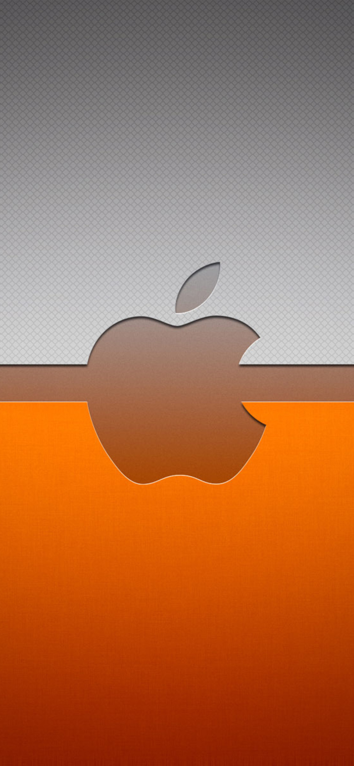 Grey And Orange Apple Logo screenshot #1 1170x2532