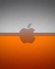 Grey And Orange Apple Logo screenshot #1 176x220