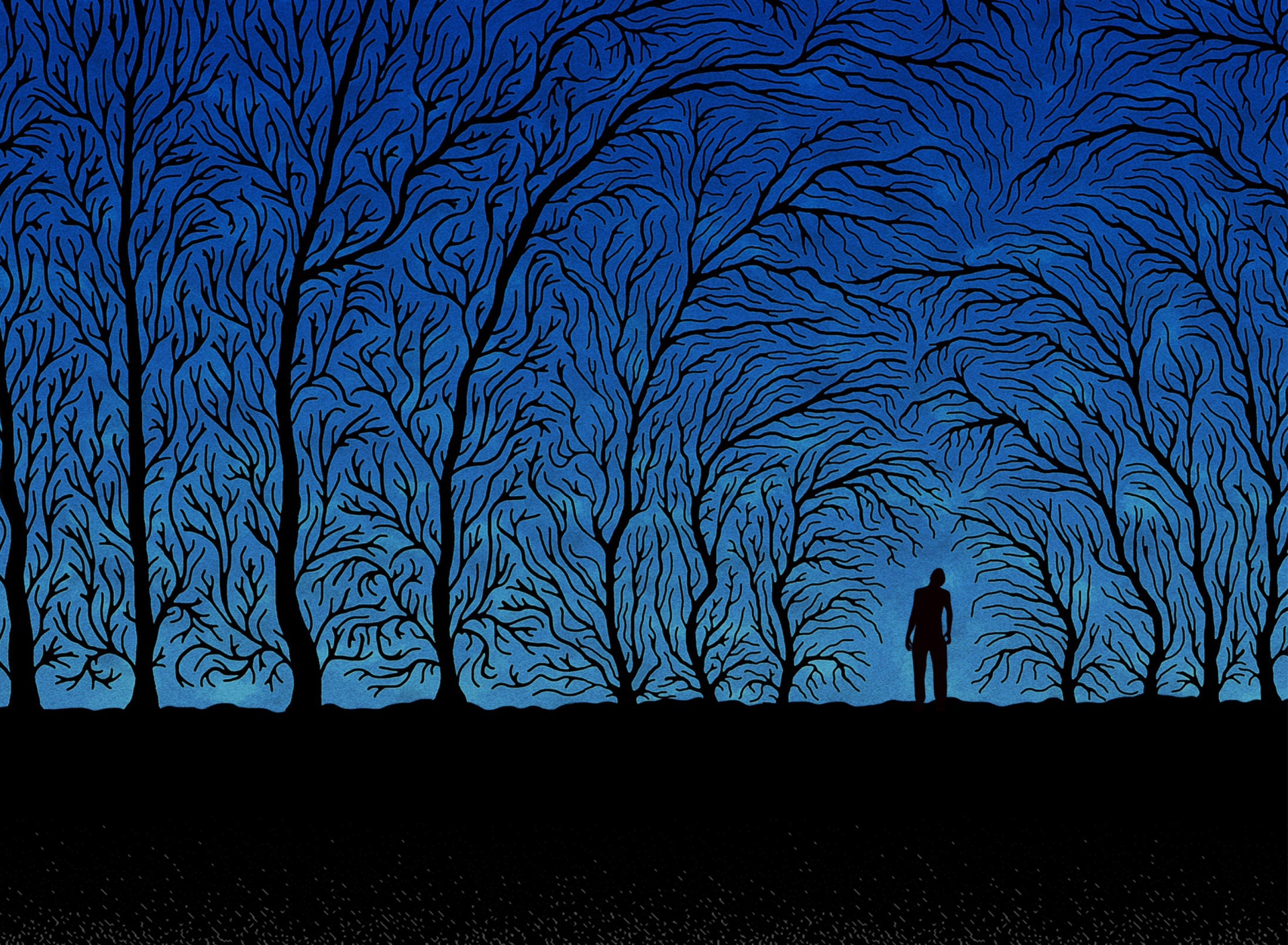 Blue Silhouettes screenshot #1 1920x1408
