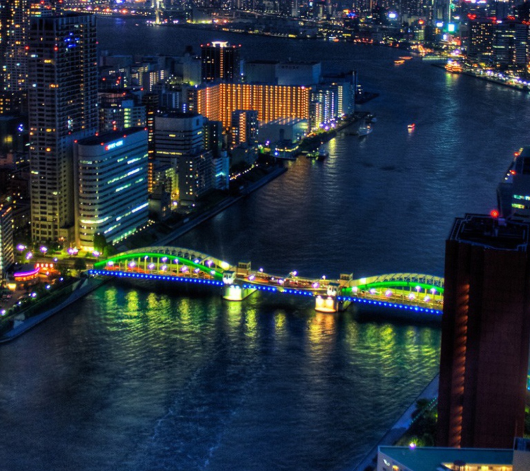Das Tokyo At Night Wallpaper 1080x960